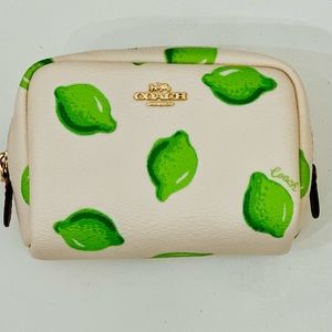 NWOT coach brand mini box zip pouch